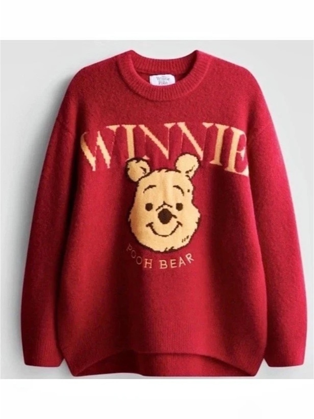 Disney Primark Viral Winnie The Pooh Red Sweater Size M BNWT